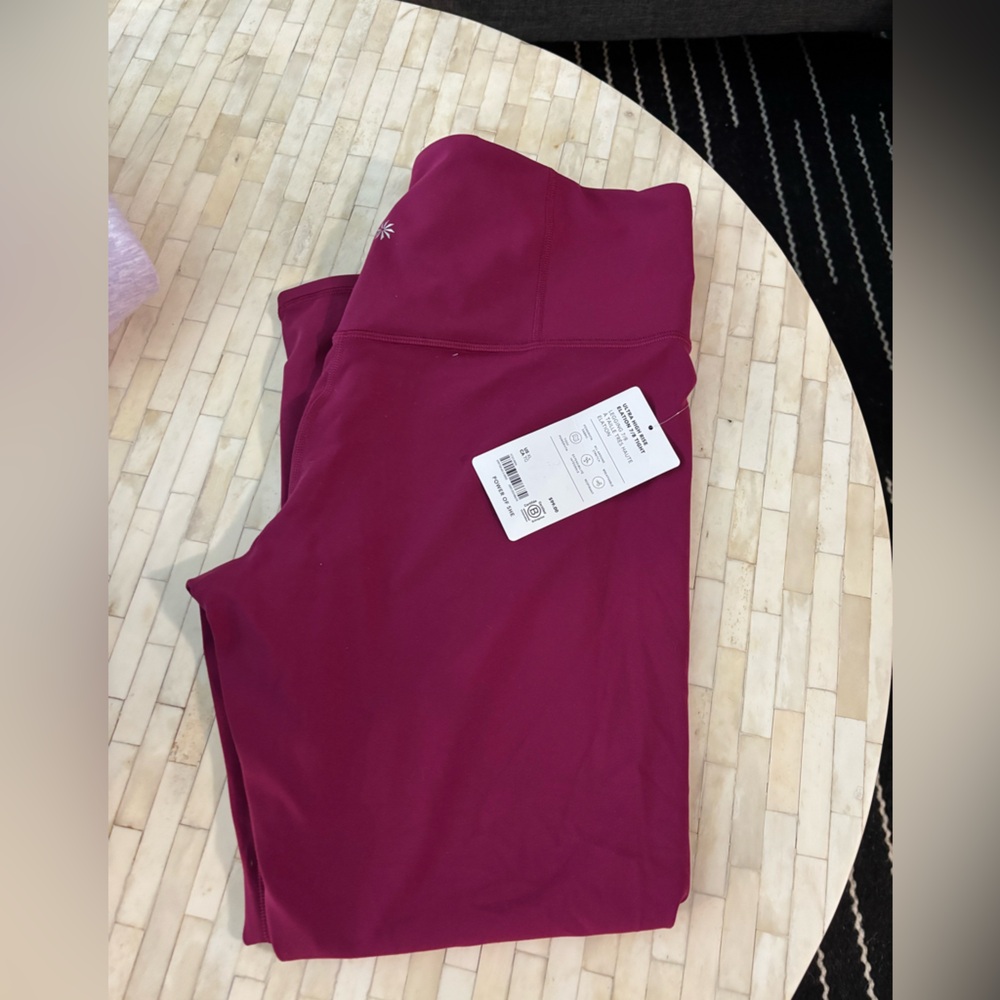 Athleta Ultra High Rise Elation Magenta Leggings - XL